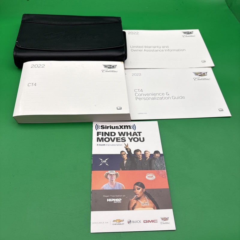 2022 Cadillac CT4 Owners Manual Convenience With Case Included