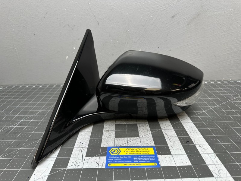 16-23 Nissan Maxima LEFT DRIVER SIDE REAR VIEW DOOR MIRROR Black KH3 OEM
