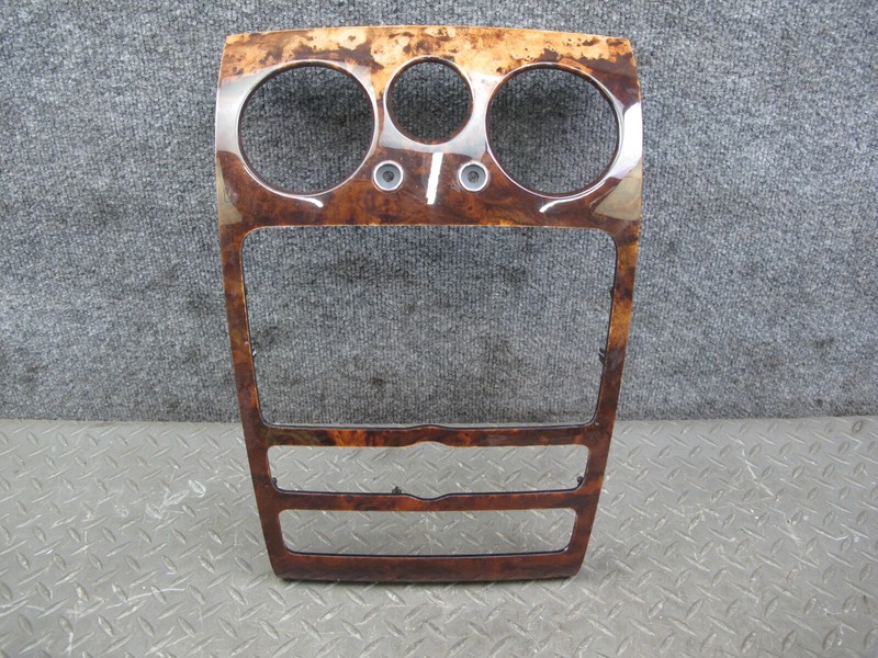 06-10 BENTLEY CONTINENTAL GT GTC DASH CENTER RADIO WOOD TRIM BEZEL COVER