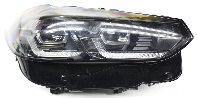 OEM Right Passenger Side LED Headlamp For BMW X3, X4, X3M, X4M Black bezel