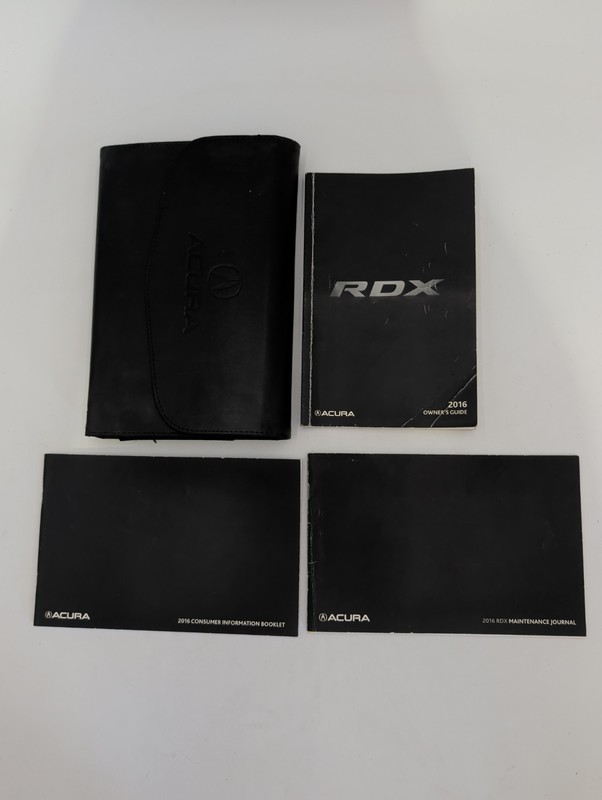 2016 ACURA RDX OWNERS MANUAL V6 3.5L TECHNOLOGY BASE SPORT UTILITY SUV AWD FWD