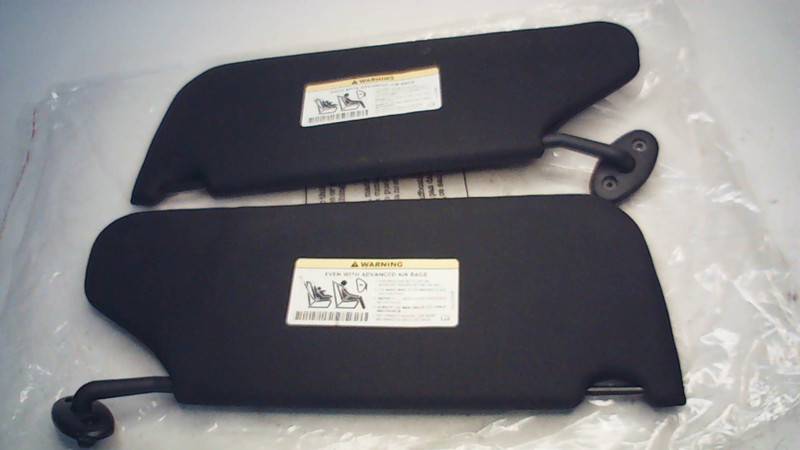 2011-2014 Dodge Avenger Set Pair Black Sun Visor Driver Left Passenger Right OEM