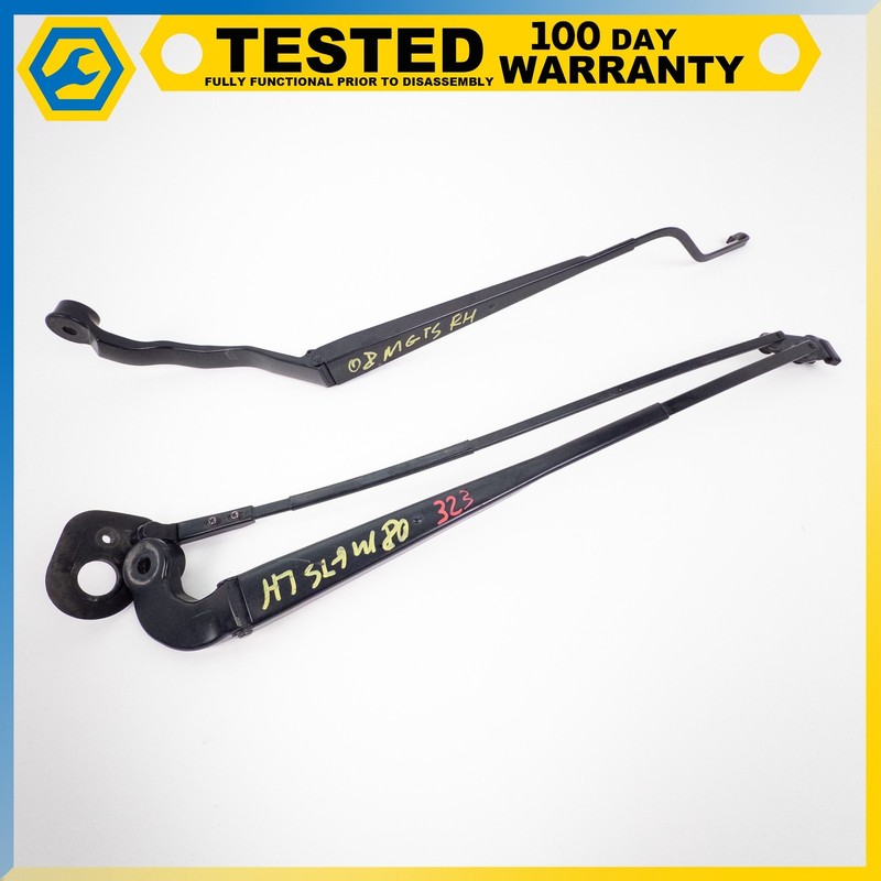 08-19 MASERATI GRANTURISMO FRONT WINDSCREEN WIPER ARM BLACK SET OEM