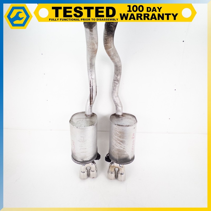 05-13 CHEVROLET CORVETTE C6 REAR LEFT & RIGHT SIDE EXHAUST MUFFLER PIPE SET OEM