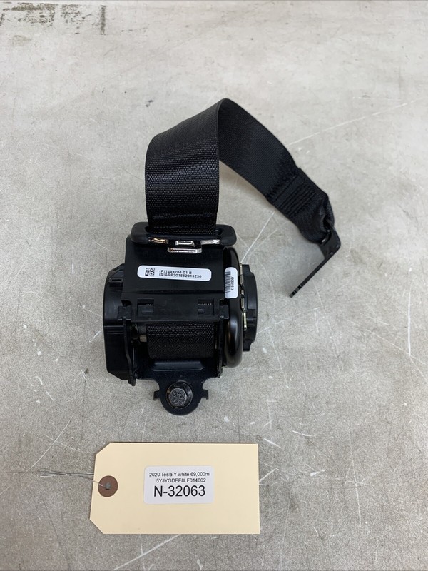 20-22 TESLA MODEL Y REAR LH RH SEAT BELT SEATBELT RETRACTOR 1493784-01 32063 B70
