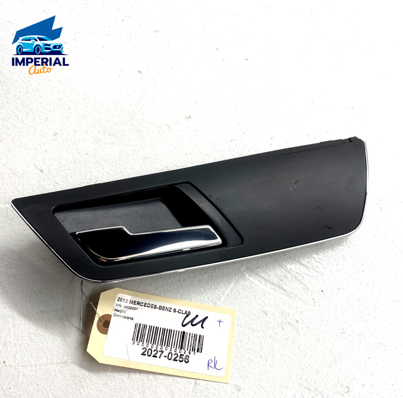 2007-12 Mercedes S550 Rear Left Driver Side Door Interior Handle Trim Plate OEM