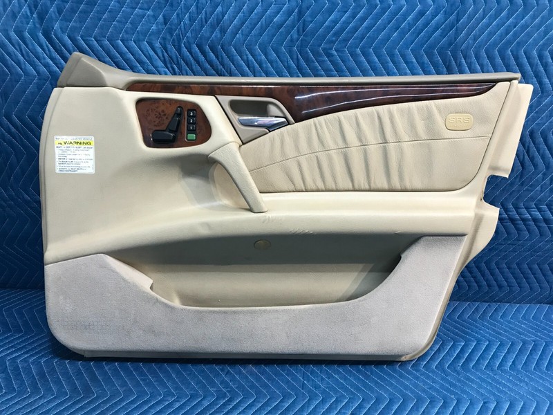 96-03 Mercedes W210 E430 E320 Front Right RH Passenger Interior Door Panel OEM