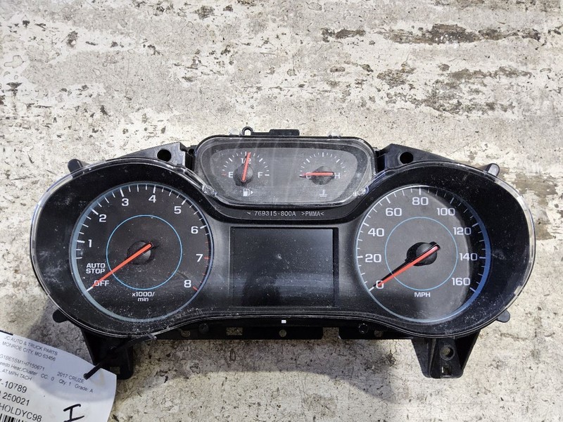 Speedometer MPH US Market 1 Color Graphic Display Fits 17-18 CRUZE 3403471