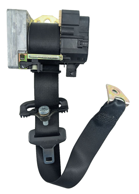 03-06 Mercedes W220 S600 S430 Rear Left Seat Belt Retractor Buckle Black OEM