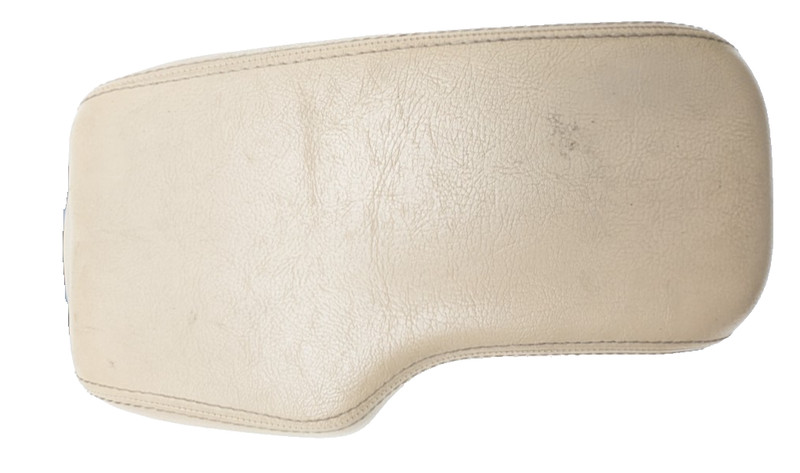 2000-2002 Jaguar S-Type Center Console Light Beige Leather Armrest Lid Cover OEM