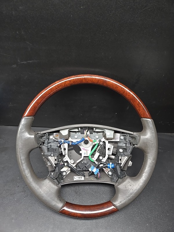 2007-2012 LEXUS LS460 STEERING WHEEL W/ CRUISE CONTROL SWITCH WOOD GRAIN OEM