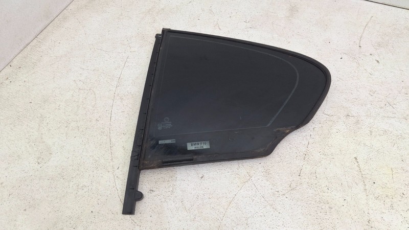 10-16 BMW 528i 535i M5 F10 Rear Left Quarter Vent Side Door Window Glass OEM