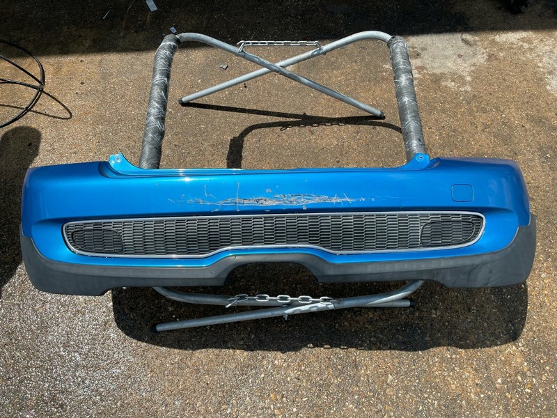 07-10 Mini Cooper S R56 R57 REAR BUMPER COVER Blue A59 OEM