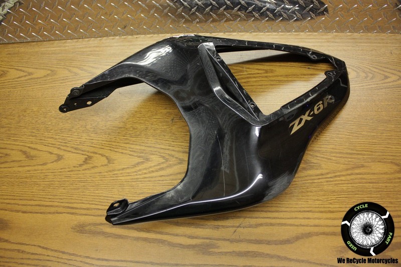 2008 KAWASAKI NINJA ZX 600 P REAR TAIL COWL FAIRING PLASTIC SEAT TRIM ZX6R ZX600