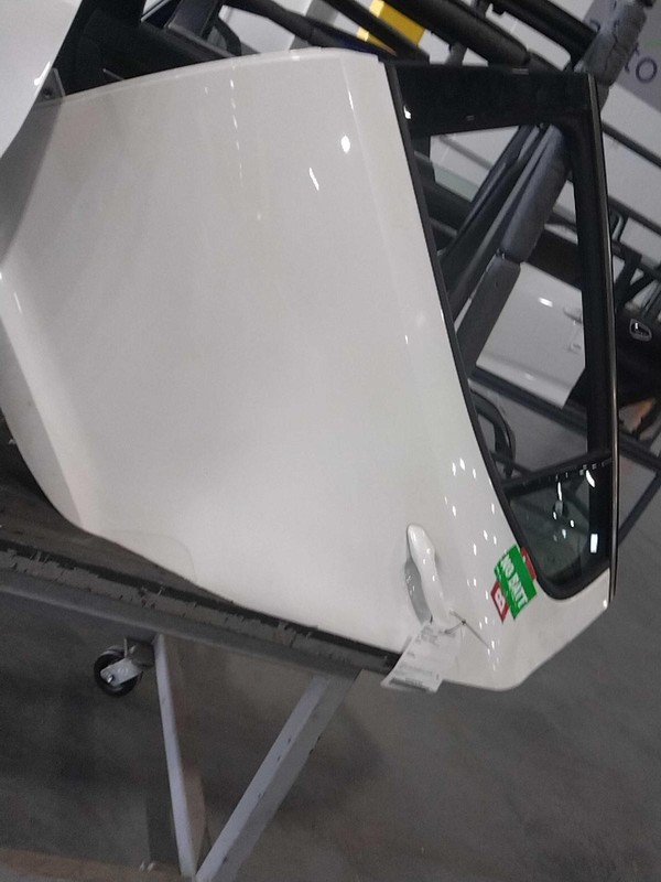 2020 KIA Stinger Left Rear Door White OEM 649381 89K Miles 4DR HTBK