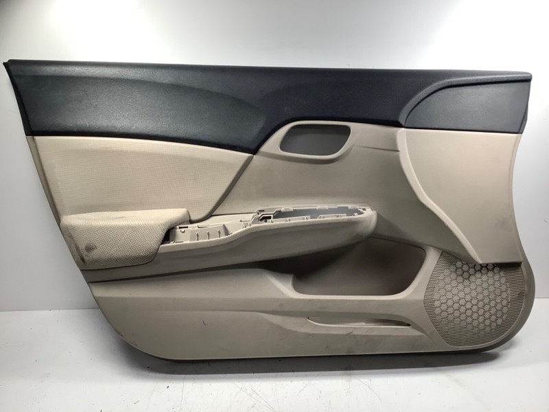 12 Honda Civic 4D Left Front Door Panel Beige 83550-TR0-A01 OEM