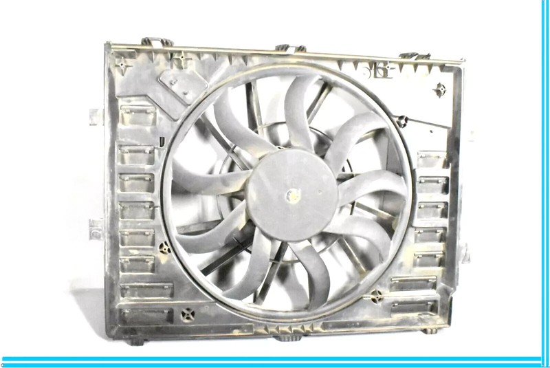 11-18 Porsche Cayenne 958 Hybrid Engine Radiator Cooling Fan Motor Assembly OEM