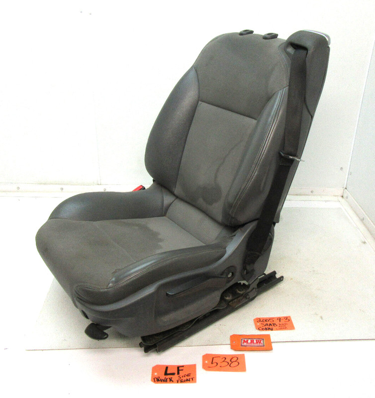 SEAT DRIVER SIDE LEFT FRONT BUCKET BELT CAR TRACK L LH 05 SAAB 9-3 CONVERTIBLE