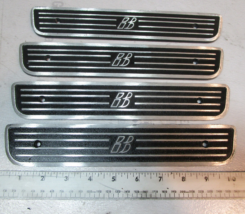Bayliner Capri Marine Boat Gunnel Deck Step Grip Pad Brushed Aluminum & Black