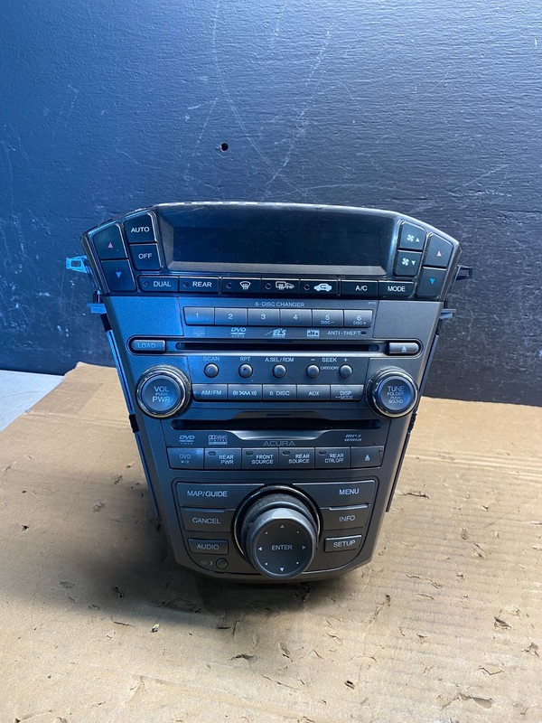 2007 to 2009 Acura Mdx Radio Stereo 6 CD Player Climate Control Pan OE AD9639 DG