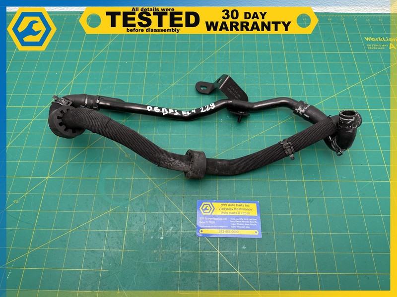 03-18 BENTLEY CONTINENTAL 6.0L FRONT COOLANT WATER HOSE TUBE PIPE OEM