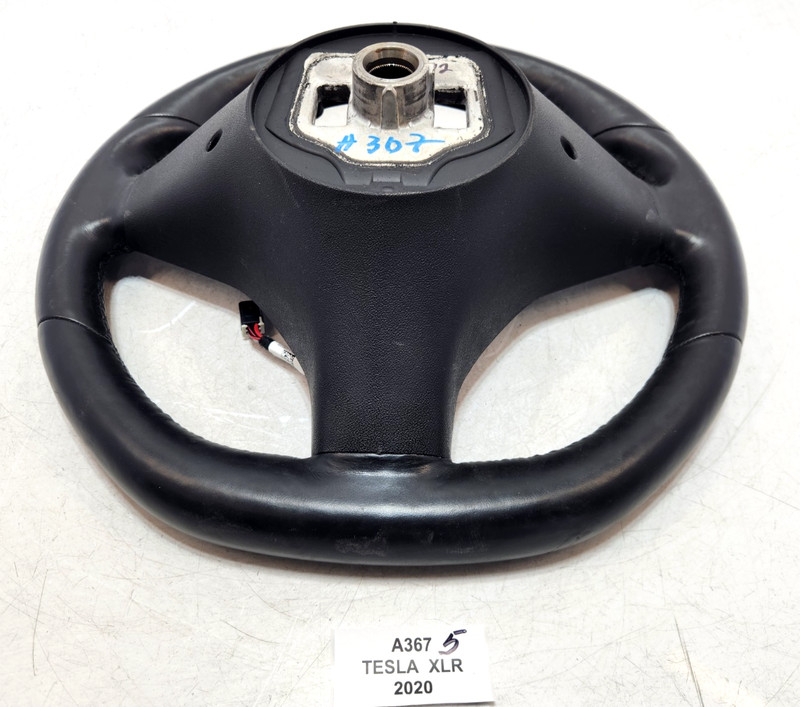 ✅ 2012-2020 OEM Tesla Model X S Driver Heated Leather Steering Wheel Black