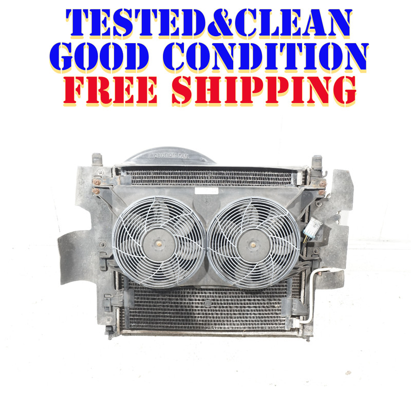 02-05 MERCEDES ML320 W163 RADIATOR COOLING FAN W/ SHROUD COMPLETE OEM