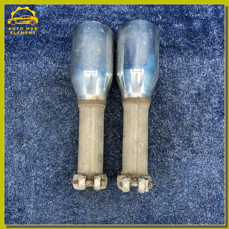2013-18 RAM 1500 Dual Exhaust Chrome Tailpipe Tips Extensions Pair Set LH RH OEM