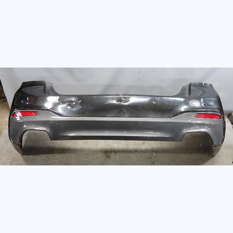 Damaged 17-20 BMW G30 5-Series Factory M-Sport Rear Bumper Trim Black PDC OEM
