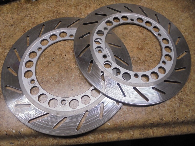 1992 Yamaha XV750 XV 750 Virago Front Disk Brake Rotor Rotors Wheel Rim 92 Set