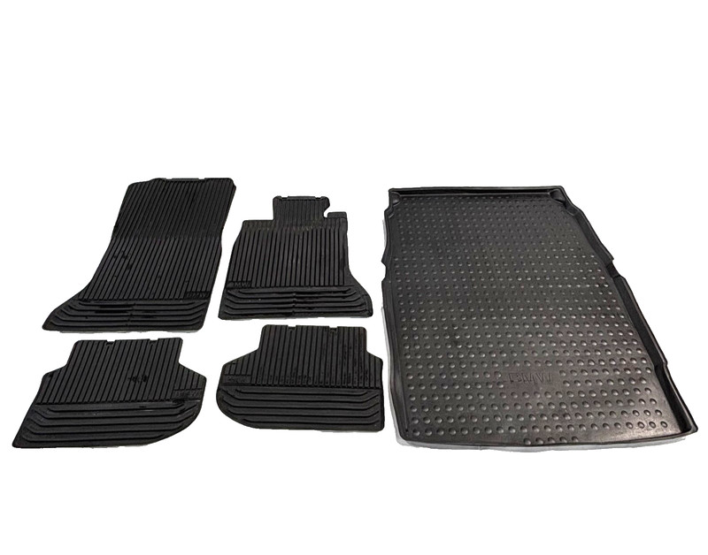 📌 2011 - 2016 BMW 528i F10 FRONT REAR BLACK RUBBER FLOOR SET 5 51472153687 OEM
