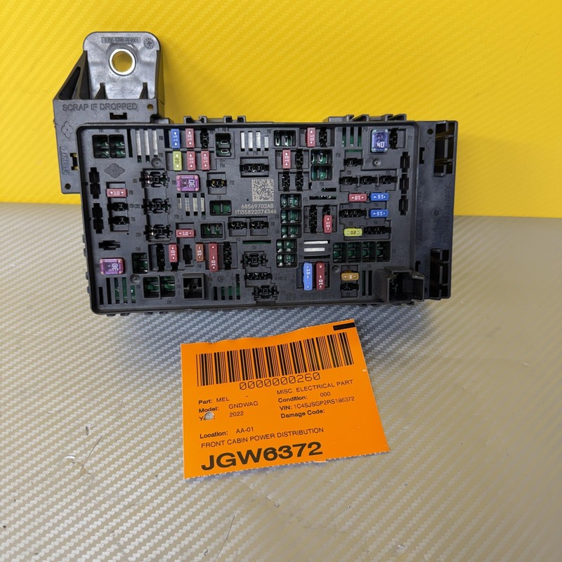 2022 - 2025 JEEP WAGONEER CABIN POWER DISTRIBUTION FUSE RELAY BOX OEM 68418357AC