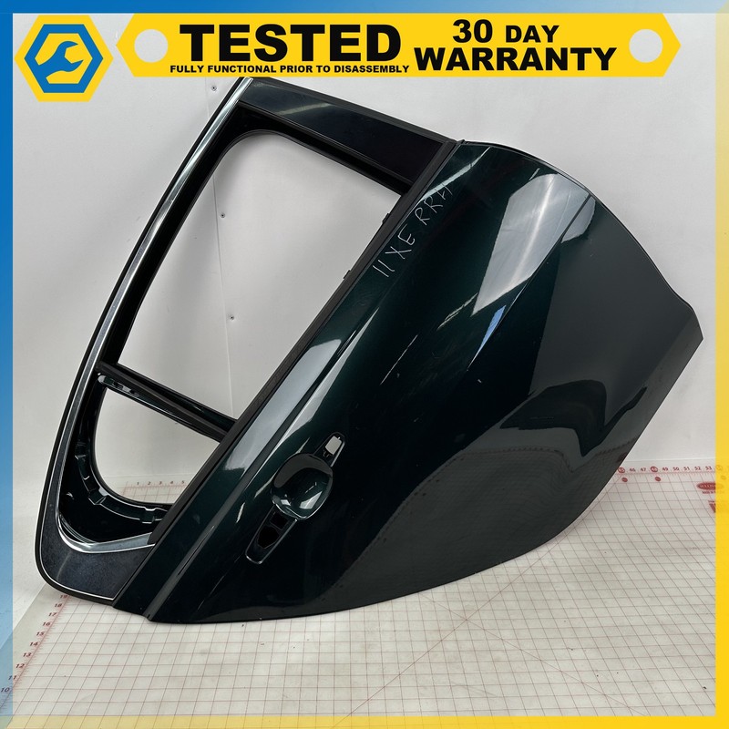 17-20 JAGUAR XE REAR RIGHT PASSENGER SIDE DOOR SHELL Green OEM