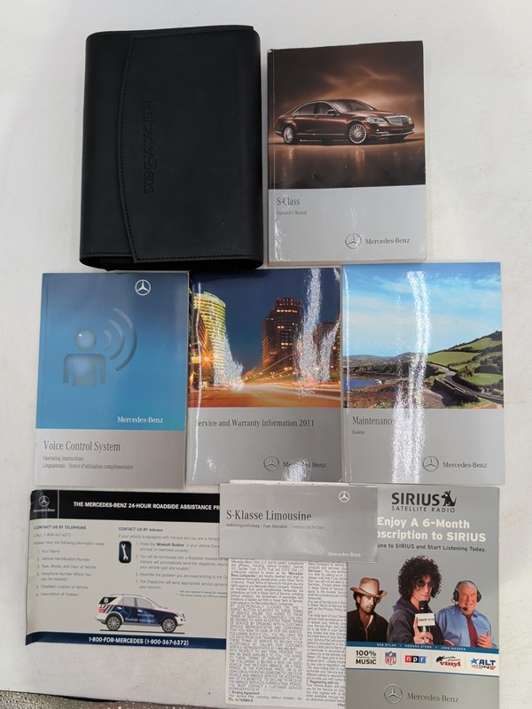 2011 Mercedes-Benz S-Class S400 550 600 63amg 65 Amd Owner's Manual & Case