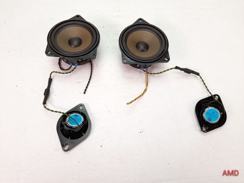 2006 BMW 525i 525xi 530xi 530i E60 Rear Shelf Mid Range Tweeter Speaker Set L+R