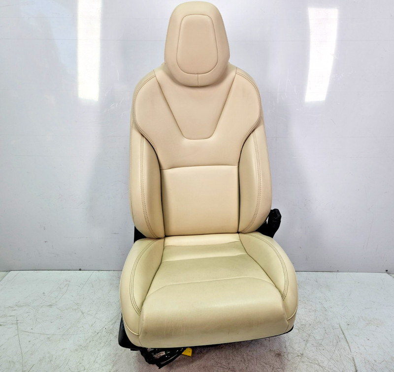 ✅ 16-20 OEM Tesla Model S Front Right Passenger Side Seat Leather Beige