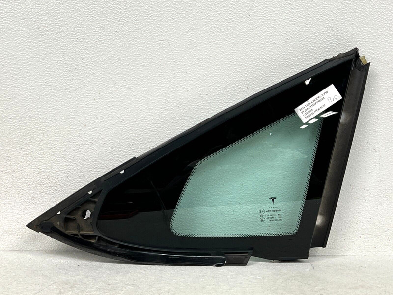 ⭐2012-2020 TESLA MODEL S REAR RIGHT PASS SIDE QUARTER WINDOW GLASS OEM LOT2509