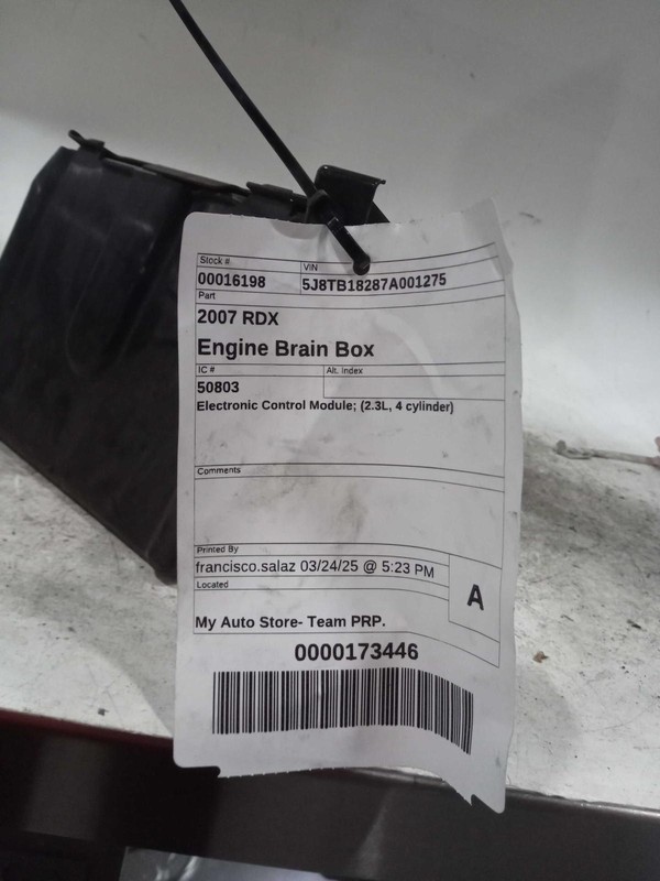 2007 Acura RDX Engine Control Module ECM 2.3L Black OEM 148K Miles