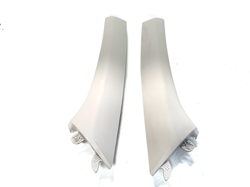 21-23 KIA SELTOS FRONT LEFT AND RIGHT WINDSHIELD A PILLAR TRIM GREY COVER #A0.22