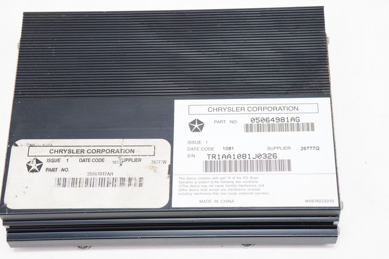 DODGE CHARGER 300 JOURNEY Audio Amplifier AMP Infinity OEM 2011 - 2020