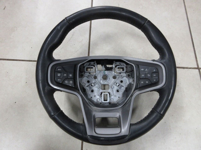 2021-2025 Ford Bronco Badlands OEM Black Leather Steering Wheel w/ Controls