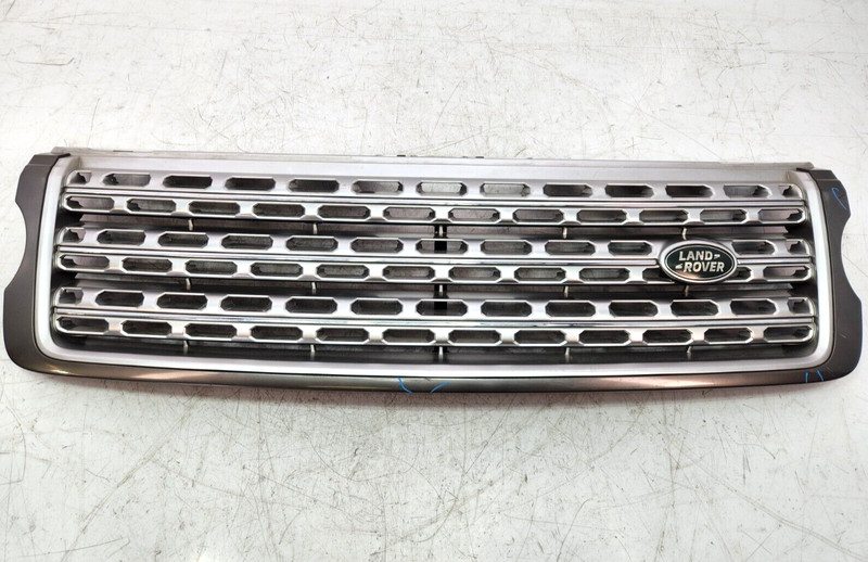 ✅ 13-14 OEM Range Rover HSE L405 Front Bumper Center Upper Grille Silver NOTE*