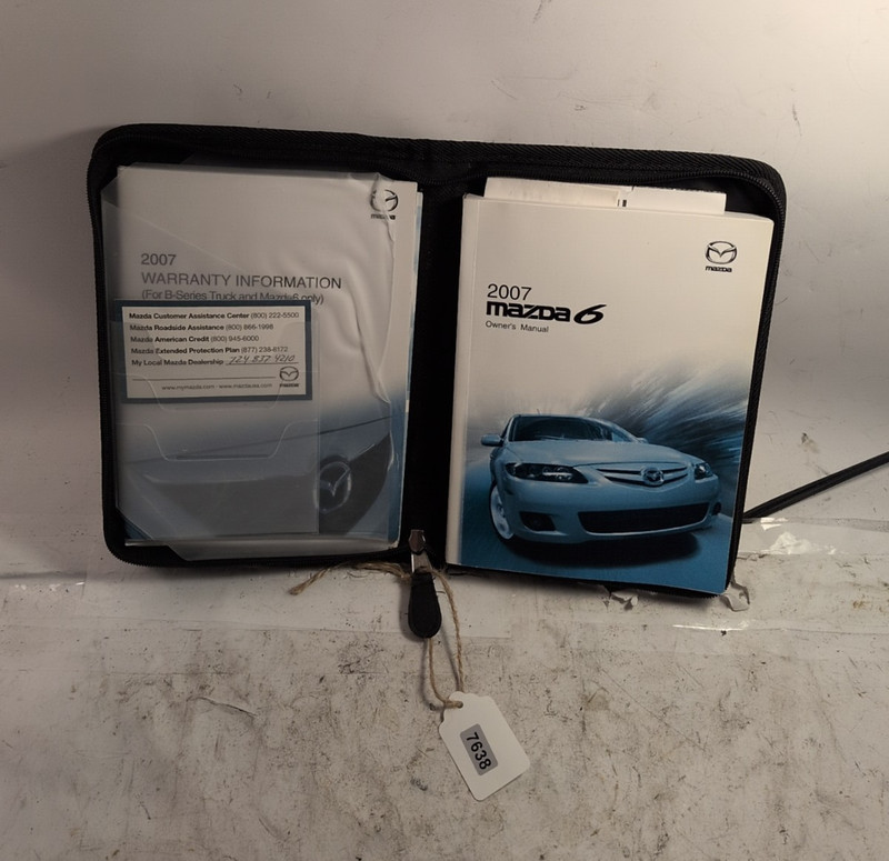 2007 MAZDA 6 Owners Manual Operation Users Guides Books OEM