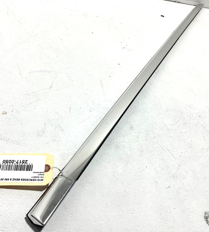 2014-2017 MERCEDES S550 W222 REAR LEFT DRIVER SIDE DOOR WINDOW BELT MOLDING OEM