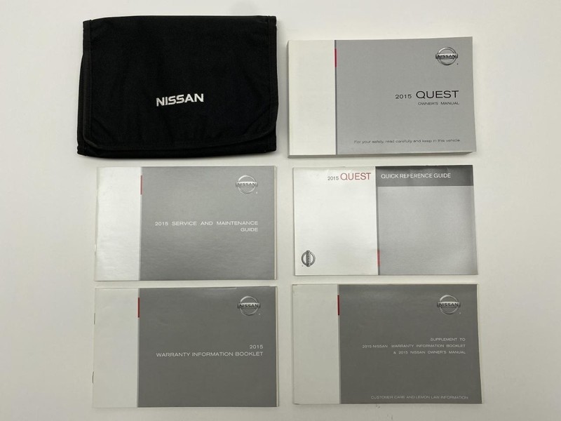 Owners Manual 2015 Nissan Quest 86779