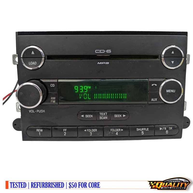 06 07 08 09 Ford Fusion F-150 Mercury Milan Radio Aux Mp3 Mp 3 6 Disc Cd Changer