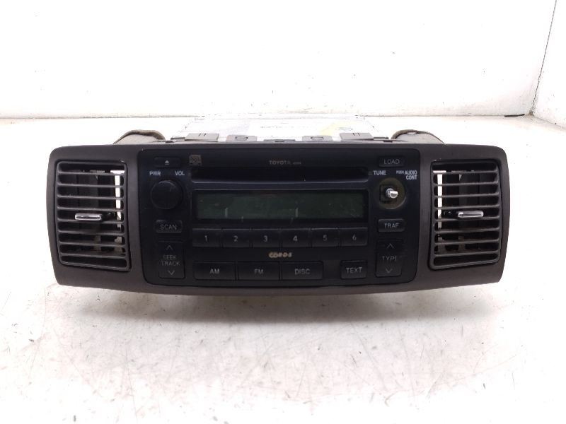 04-08 TOYOTA COROLLA LE RADIO/STEREO RECEIVER UNIT ASSEMBLY