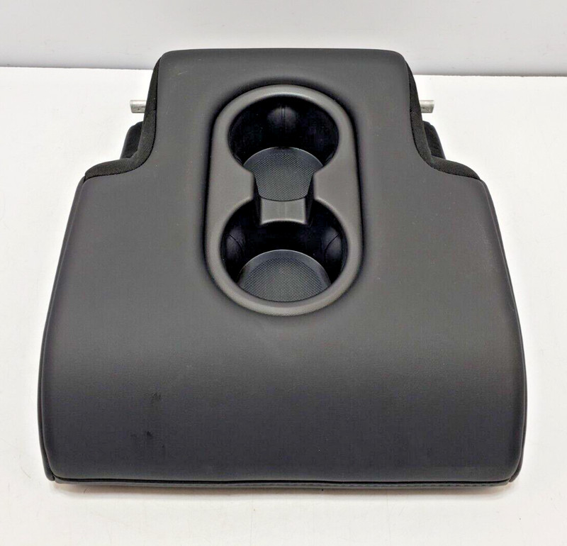 ✅ 20-24 OEM Tesla Model Y Rear Seat 2nd Row Arm Rest Cup Holder Leather Black