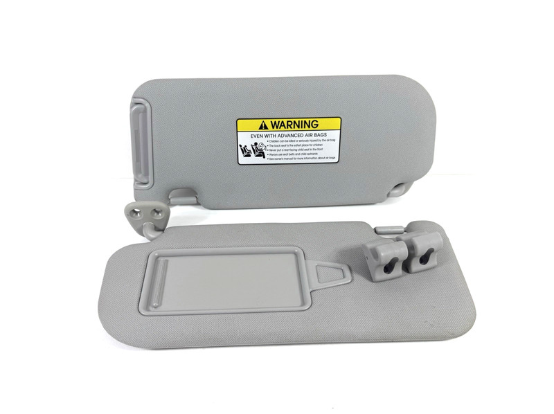 2010-2015 Hyundai Tucson Sun Visors Set Gray L+R w/ Clips OEM (Pair)