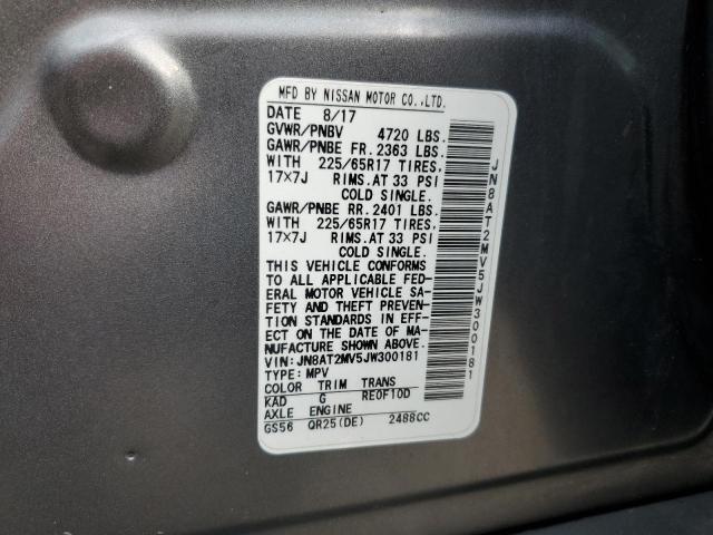 Used Deck Lid fits: 2018 Nissan Rogue VIN J 1st digit Japan built manual liftgat